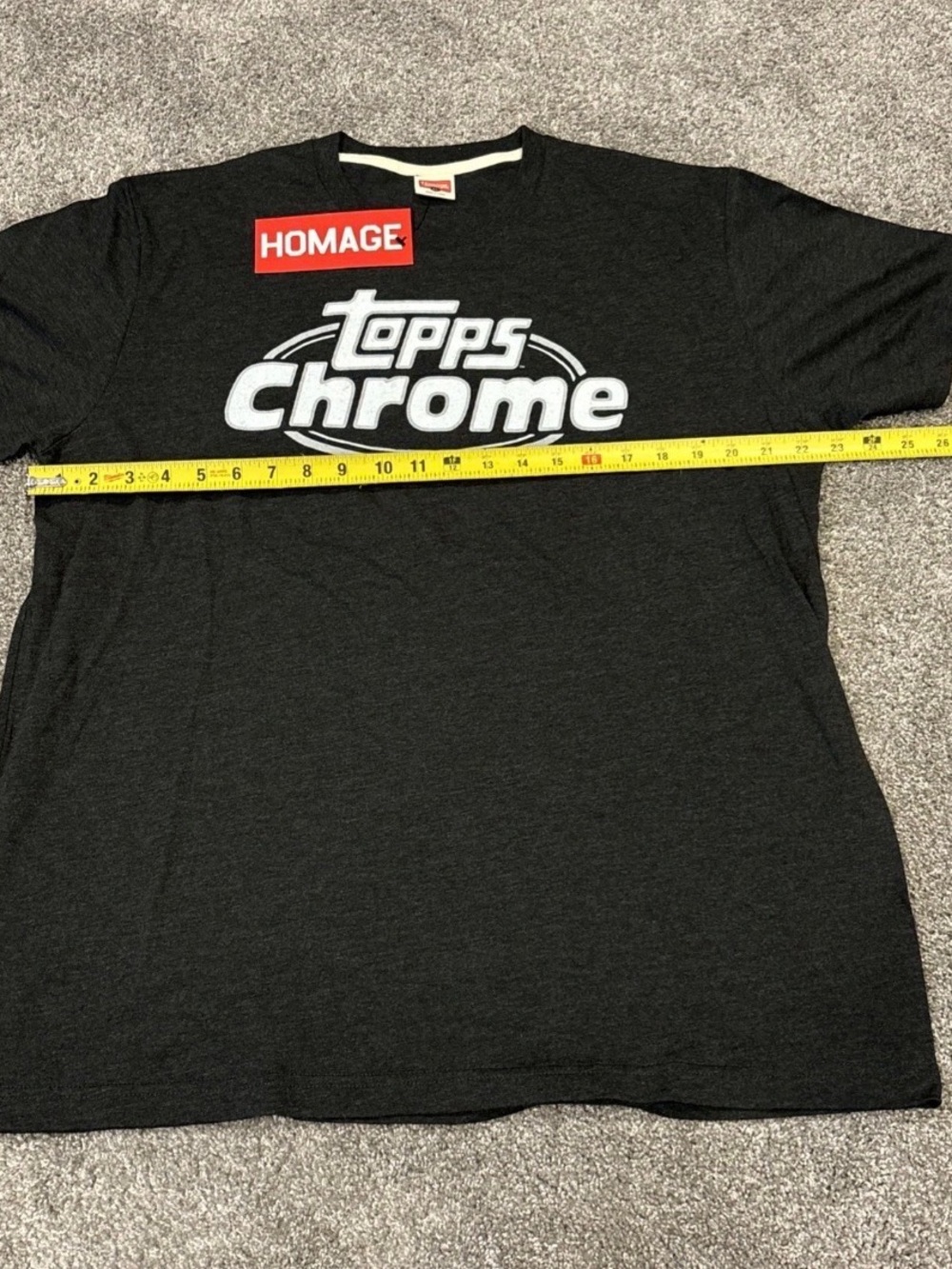 Topps HOMAGE Chrome Logo T-Shirt - METALLIC INK in the LOGO XL - Picture 2 of 5